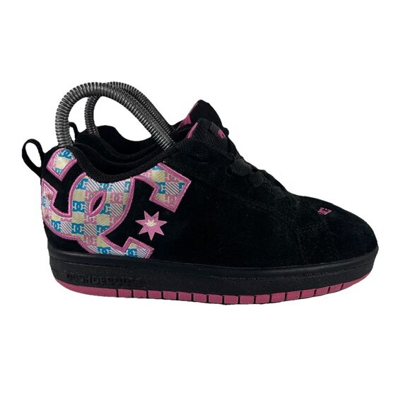 DC Shoes Court Graffk SE Lace Up Athletic Skateboard Shoes Youth Girls Size 4 - Picture 1 of 8